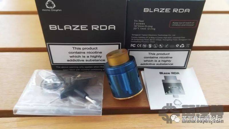 北极豚火焰RDA电子烟滴油雾化-Arctic Dolphin Blaze RDA